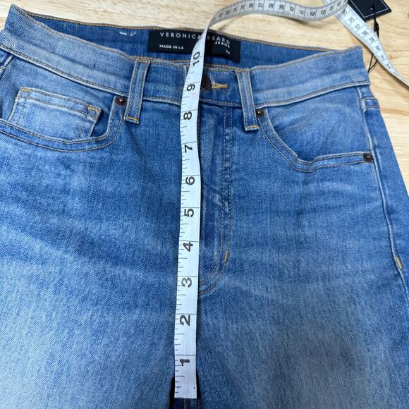 Veronica Beard Carly Kick Flare High Rise Jeans in Clearwater Size 24/00 NWT - Picture 9 of 10